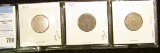 1867, 1869, & 1882 U.S. Shield Nickels.
