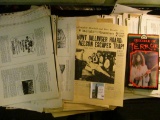Large group of research items on John Dillinger. Appear to deal with Prohibition; includes a VHS mov