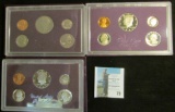 1986 S & (2) 87 S U.S. Proof Sets in original boxes as issued.