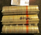(3) Rolls of Old World War II Steel Cents in plastic tubes. (150 coins).