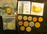 1955S BU Lincoln Cent in Littleton Cellophane; 1961 Canada Cent; 1913 D & 30 S Lincoln Cents; 1951D
