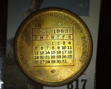 October 1969 Calendar Medal 
