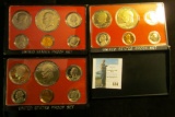 1974 S, 75 S, & 76 S U.S. Proof Sets, all original as issued.