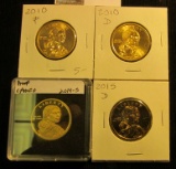 2010 P & D, 2014 S, 2013 D, & 2015 D (last one is gold-plated) Proof or BU 