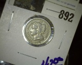 1870 U.S. Three Cent Nickel.