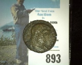 Old Constantine Roman coin, nearly 2,000 years old.