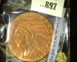 1929 Golden State Mint Indian design Copper Ingot.