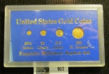 United States Gold Coins Mini Replica Set With A Replica Of The $21/2 Indian, $5 Liberty, $10 Indian