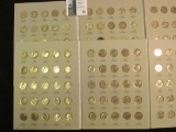 1946-2003 Set of Roosevelt Dimes in a pair of Harris folders. (99 Clad & (51) Silver Dimes)