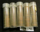 (5) Rolls of what appear to be Mixed Wheat Cents.