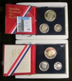 (2) 1776-1976 S U.S. Three-piece Silver Proof sets. Original as issued.