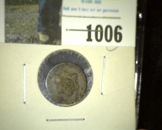 1851 U.S. Three Cent Silver.