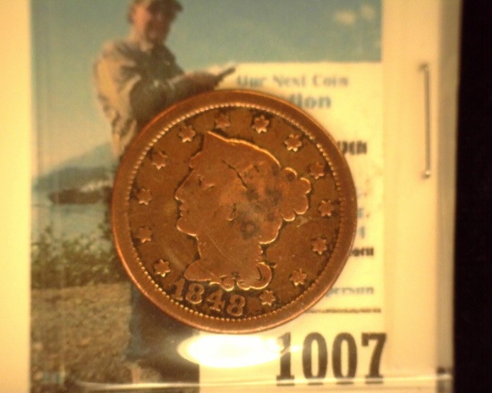1848 U.S. Large Cent,