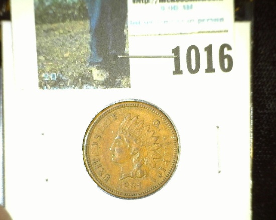 1881 Indian Head Cent, EF.