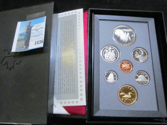 1992 Canada Proof Set in hard case as issued.