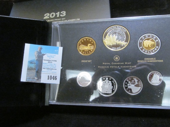 2013 Canada "Fine Silver Proof Set" in original box and case of issue.