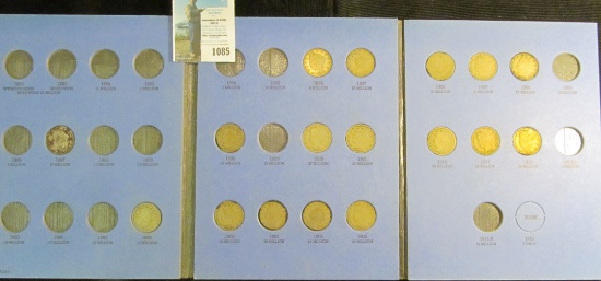 Partial Set of Liberty Nickels in a blue Whitman folder. (17 pcs.).