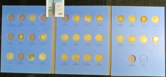 Partial Set of Liberty Nickels in a blue Whitman folder. (25 pcs.).