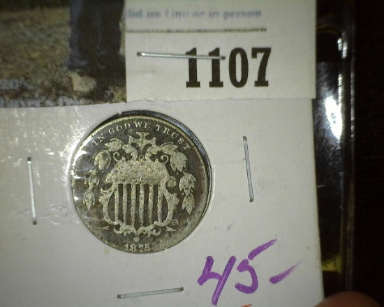 1875 U.S. Shield Nickel.