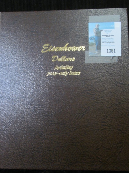 1971-78 Complete Set of Eisenhower Dollars in a World Coin Library Album.  Includes all the Silver i