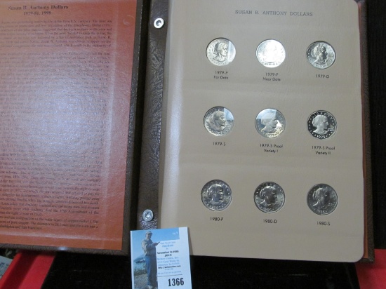 1979-1999 P Complete Set of Susan B. Anthony Dollars in a World Coin Library Album.