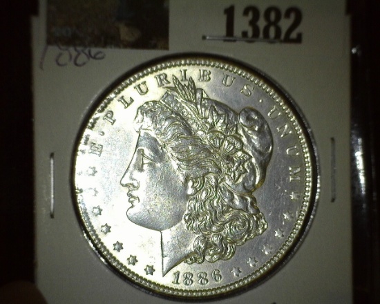 1886 P Morgan Dollar,  Very nice high grade.