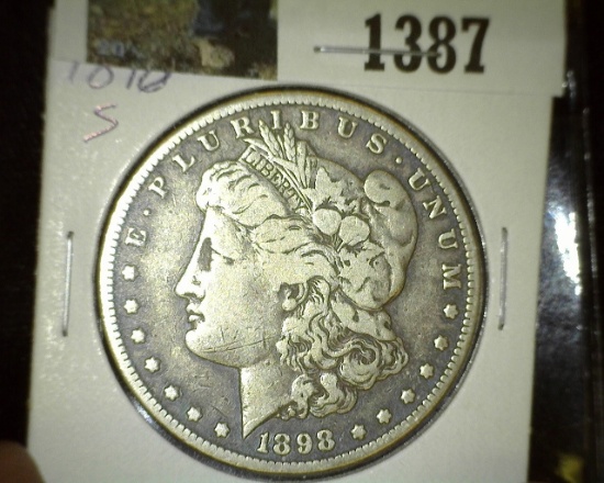 1898 S Morgan Silver Dollar,