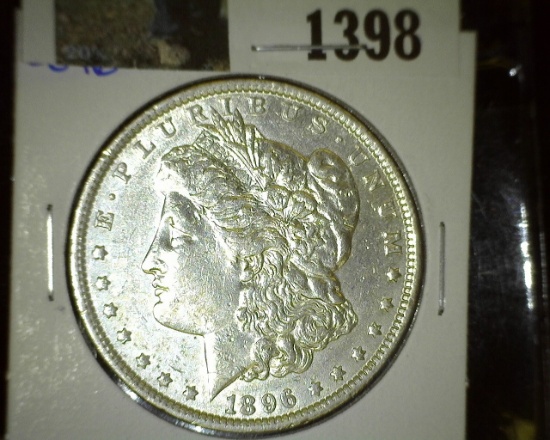 1896 P Morgan Silver Dollar, lots of shine.