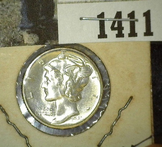 1941 S Mercury Dime, Brilliant Uncirculated