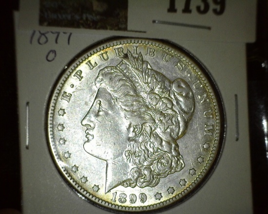 1899 O Morgan Silver Dollar, nice luster.