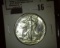 1937 S Walking Liberty Half Dollar, Super Brilliant.