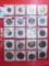 20-pocket plastic page with (20) different Thailand Coins, all are BU.