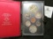 1978 Canada Double Struck Set with both the Silver Olympics Commemorative and the Nickel Voyageur Do