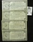 1934 four-piece set of Depression Scrip .25c, .50c, $1, & $5 State of North Carolina, County of Guil