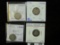 1902, 12, 18, & 19 Canada Silver Dimes.