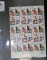 (30) Mint Scott # 2067-70. .20c Stamps in a partial sheet, mint, unused. ($6 face)