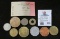 (10) Old Tokens including a couple from Elgin, Iowa & a Muscatine Bridge Ticket.