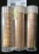 1962 P, 68 S, & 77 P Gem BU Solid date rolls of Lincoln Cents stored in plastic tubes.