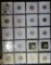Twenty-pocket plastic page with (19) Barber and Mercury Dimes, some are very nice high grades.