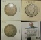 1899 P, 1912 P, & 1909 S Barber Half Dollars.