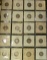 Twenty-pocket plastic page with (20) Barber Dimes 1892-1916