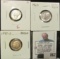 1941 P Mercury Dime, EF-AU; 1960 P Proof & 1997 S Proof Roosevelt Dimes.