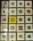 Twenty-pocket plastic page with (19) slightly better Jefferson Nickels including Silver issues and a