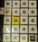 Twenty-pocket plastic page with (20) slightly better Jefferson Nickels including Silver issues and a