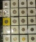 Twenty-pocket plastic page with (20) slightly better Jefferson Nickels including Silver issues and a