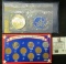 1972 S Eisenhower Gem BU Silver Dollar in blue pack as issued; & World War II Lincoln Penny Series S