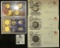 1979 P, D, & S Susan B. Anthony Dollar Covers with coins; 2007 S Quarters Proof Set; & 2007 S Presid