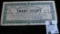 1933 Okmulgee Oklahoma Trade Script $1.00. MS #:  OK215-1B, City:  Okmulgee, Oklahoma,  Issue Date: