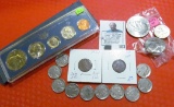 Set of 1979 Cent to Half-Dollar, BU and stored in a SMS Mint Set plastic case & Box; (10) old Buffal