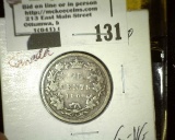 1900 Canada Sterling Silver Quarter.